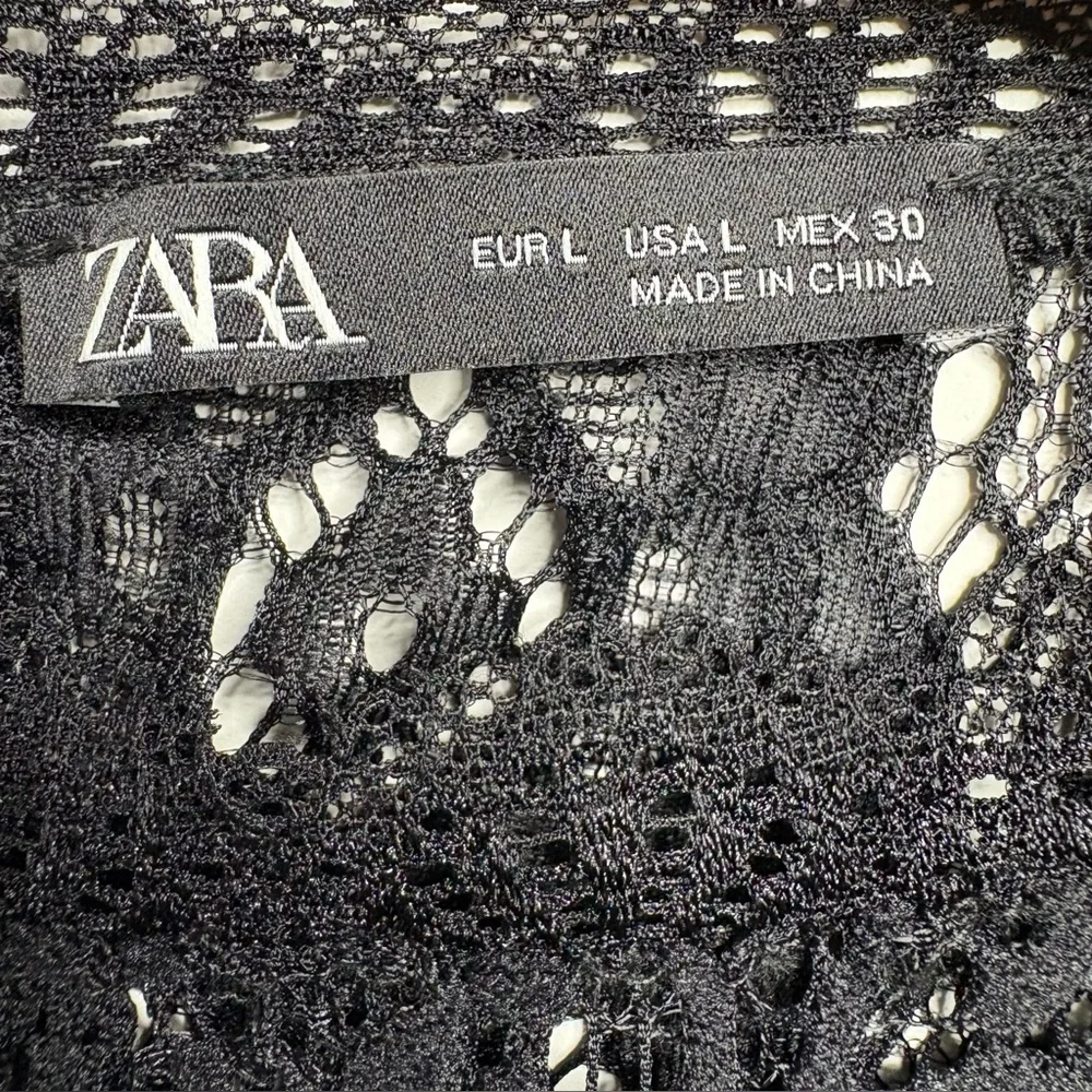 Zara Black Lace Blouse - Picture 2 of 4